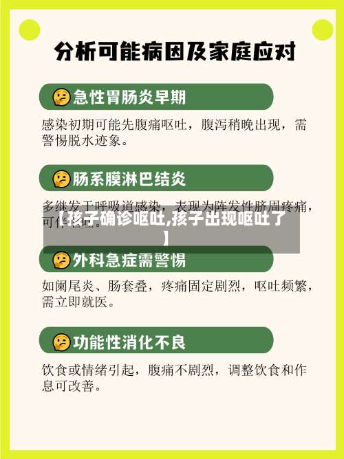 【孩子确诊呕吐,孩子出现呕吐了】-第3张图片
