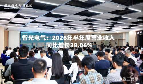 智光电气：2026年半年度营业收入同比增长38.06%-第1张图片