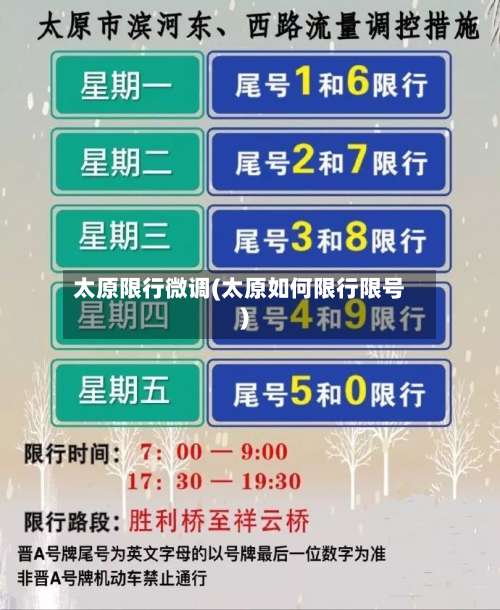 太原限行微调(太原如何限行限号)-第3张图片