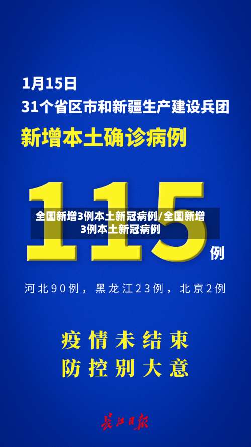 全国新增3例本土新冠病例/全国新增3例本土新冠病例