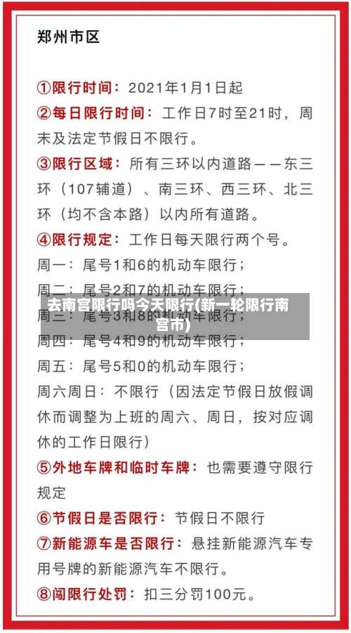 去南宫限行吗今天限行(新一轮限行南宫市)-第2张图片