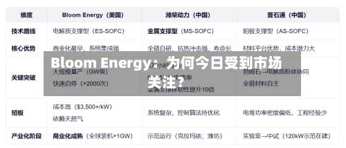 Bloom Energy：为何今日受到市场关注？-第3张图片