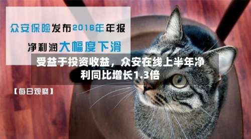 受益于投资收益，众安在线上半年净利同比增长1.3倍-第3张图片