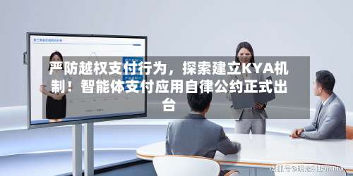 严防越权支付行为，探索建立KYA机制！智能体支付应用自律公约正式出台-第2张图片