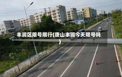 丰润区限号限行(唐山丰润今天限号吗)-第2张图片
