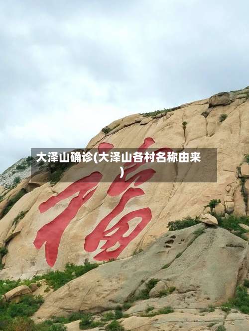 大泽山确诊(大泽山各村名称由来)-第3张图片