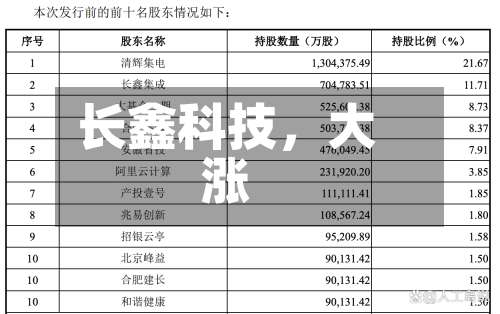 长鑫科技	，大涨-第1张图片