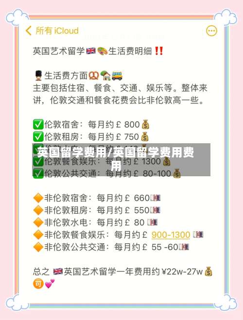 英国留学费用/英国留学费用费用-第3张图片