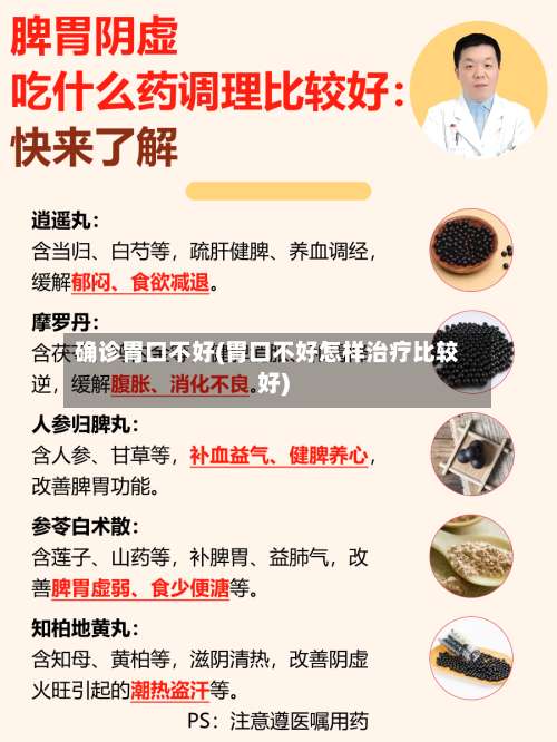 确诊胃口不好(胃口不好怎样治疗比较好)-第2张图片