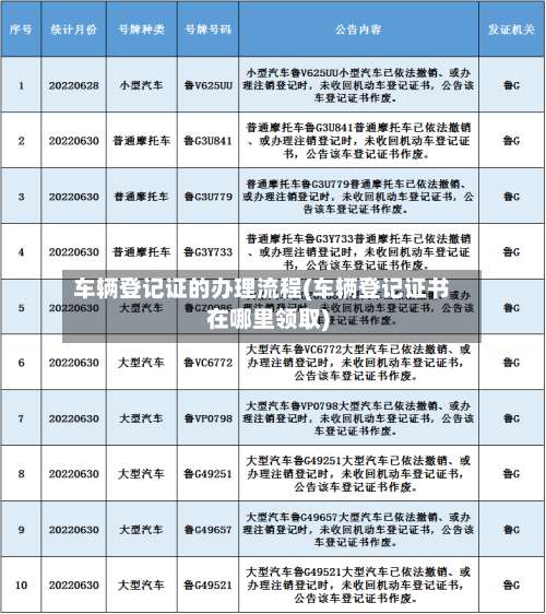 车辆登记证的办理流程(车辆登记证书在哪里领取)-第2张图片