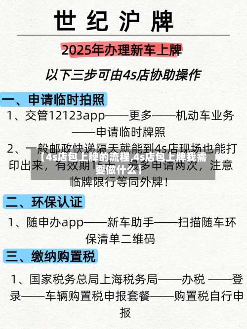 【4s店包上牌的流程,4s店包上牌我需要做什么】