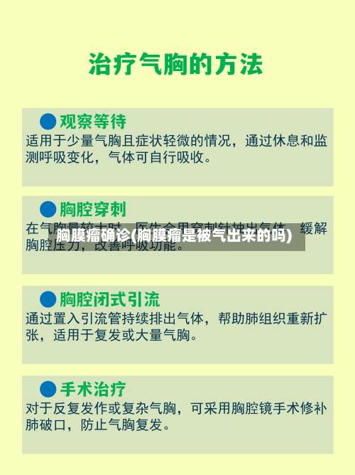 胸膜瘤确诊(胸膜瘤是被气出来的吗)-第3张图片