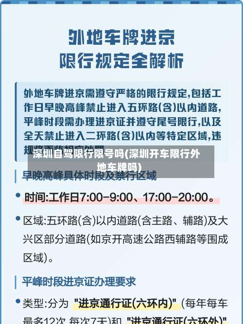 深圳自驾限行限号吗(深圳开车限行外地车牌吗)