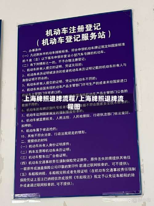 上海牌照退牌流程/上海牌照退牌流程图-第3张图片