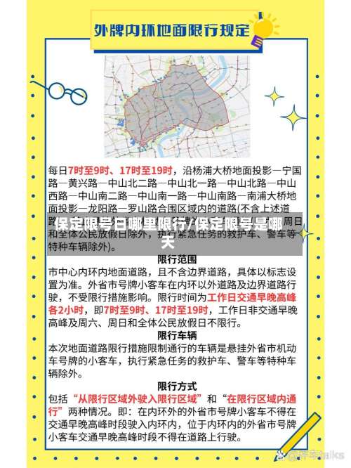 保定限号日哪里限行/保定限号是哪天