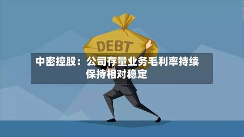 中密控股：公司存量业务毛利率持续保持相对稳定