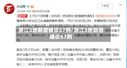 浙江3地新增确诊57例/浙江3地新增确诊57例-第2张图片