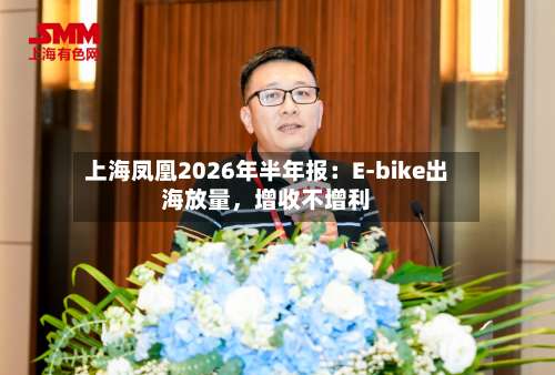 上海凤凰2026年半年报：E-bike出海放量	，增收不增利-第2张图片