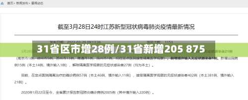 31省区市增28例/31省新增205 875-第2张图片
