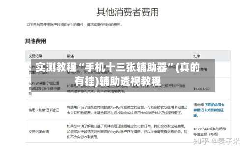 实测教程“手机十三张辅助器”(真的有挂)辅助透视教程-第2张图片