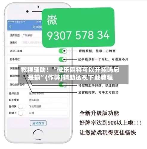教程辅助！“微乐麻将可以开挂吗总是输”(作弊)辅助透视下载教程-第3张图片