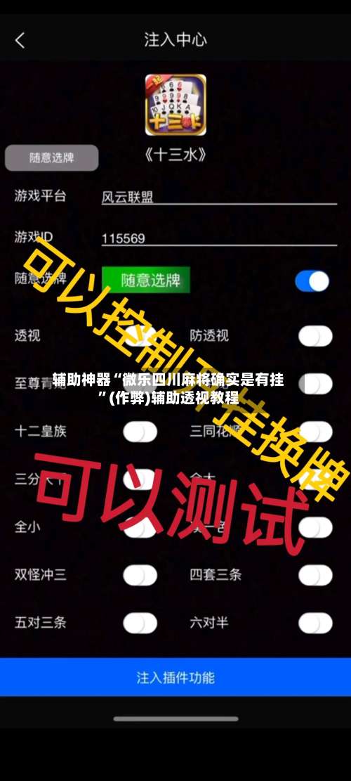 辅助神器“微乐四川麻将确实是有挂”(作弊)辅助透视教程-第2张图片