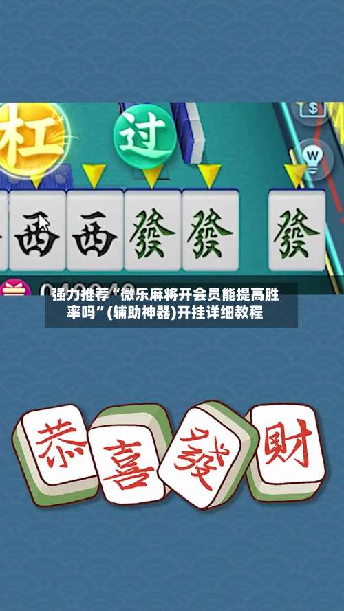 强力推荐“微乐麻将开会员能提高胜率吗”(辅助神器)开挂详细教程-第2张图片