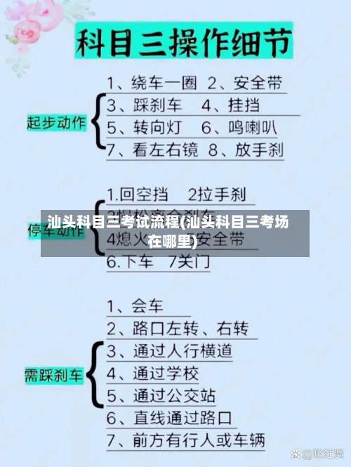 汕头科目三考试流程(汕头科目三考场在哪里)-第2张图片