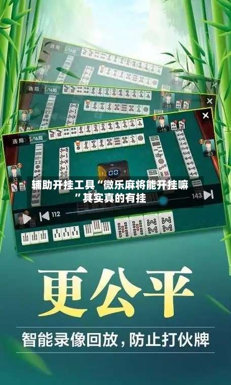 辅助开挂工具“微乐麻将能开挂嘛”其实真的有挂