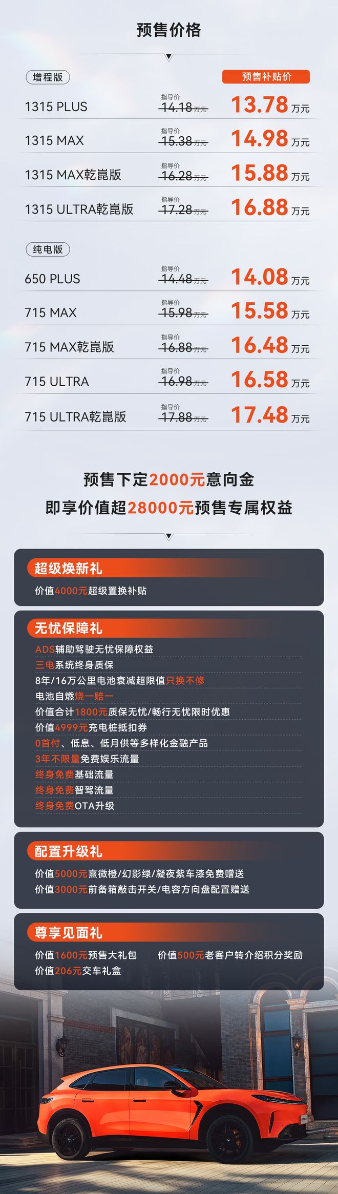 极狐阿尔法T7预售：可选华为乾崑ADS 5 Pro，13.78万-17.48万元